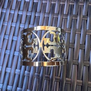 Silver and gold Cutout Cuff Bracelet